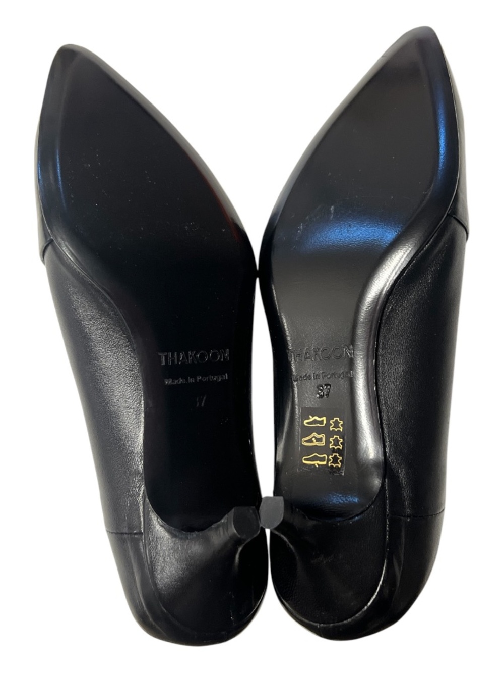 EUC++ Thakoon Black Leather Kitten Heel Mules Pointed Toe | EU 37 (US 7) - Picture 4 of 7